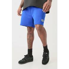 5XL Shorts boohooMAN Plus Relaxed Fit Scuba Short - Cobalt