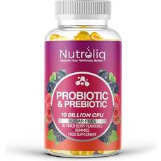 Berry Gut Health Nutroliq Prebiotic and Probiotic Sugar-Free Gummies 60 pcs