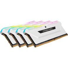 Corsair VENGEANCE RGB PRO SL 32GB 4x8GB DDR4 DRAM 3200MHz C16 Memory Kit – White