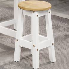 White Stools Core Products Core Products Corona White Low Seating Stool