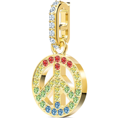 Swarovski Gold Charms & Pendants Swarovski remix collection peace charm, gold-5526998 Yellow