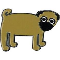 Silver Brooches Pug Enamel Pin Novelty Funny Hilarious Dogs Cute Enamel Lapel PIN x 1.5