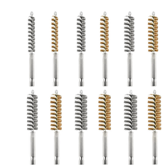 Power Tool Accessories Tauoh moresk-12Pc Wire Bore Brush Bore Cleaning Brush Brush Set Stainless Steel Wire Twisted Brush for Drill Impact Driver in 6 Sizes