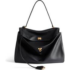 Balenciaga Rodeo Large Leather Tote Bag - Black