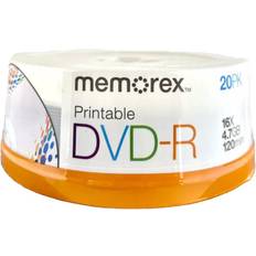 Memorex DVD-R 16x 4.7GB 20 Pack Spindle Printable