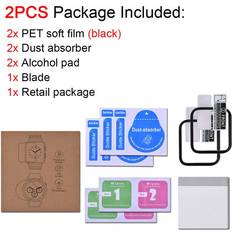 PSC 2 psc vanntett skjermbeskytter til eple se 5 4 3 38mm 40mm 44mm 42mm mykt ikke-herdet glass film til iwatch 4/5/6 se