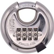 Stainless Steel Padlocks Scan Steel Disk Type Combination Padlock 70mm SCAPLSS70CD