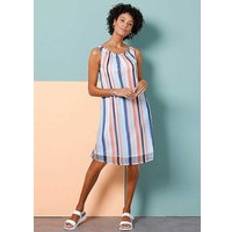 Transparent Dresses Witt International Stripe Sleeveless Summer Dress Transparent