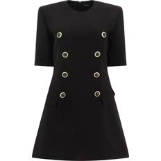 Clothing Balmain Button Crepe Dress