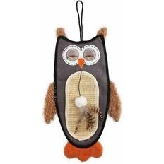 Gigwi owl cat play scratcher with natural sisal kitten