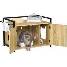 Pawhut Katzenschrank Katzenklo Katzenhaus