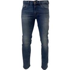 6XL Motorcycle Pants Rokker RT Tapered Slim Motorrad Jeans, blau, Größe