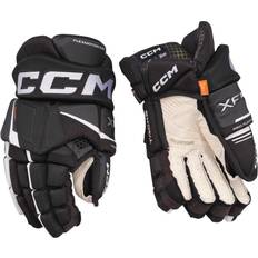 Protezioni per Hockey CCM Guanti Nero/Bianco Juniores Tacks XF nero