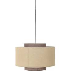 Bruna - Linne Belysning Bloomingville Janica Taklampa Natur Ø60 cm - Vit Pendellampa ∅ 60cm