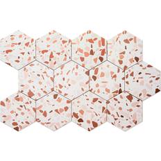 Röda Klinkers Hill Ceramic Hexagon Klinker Elevate Röd Matt