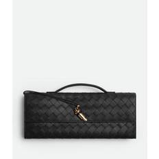 Bottega Veneta Long Andiamo Intrecciato Leather Clutch - Black