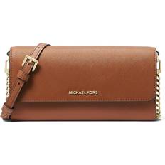 Michael Kors Crossbody Bags on sale Michael Kors Jet Set Large Wallet On A Chain Crossbody Luggage Cross Body Handbags Brown One Size