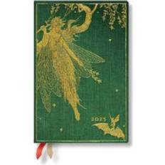 Paperblanks Olive Fairy Lang's Fairy Books Mini 12-month Day-at-a-time Hardback Dayplanner 2025 Elastic Band Closure Lang's Fairy Books