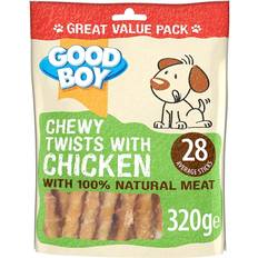 Good boy chewy twists with chicken 320g high protein meat
