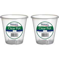 2 Clear Orchid Pots Orchid Flower Plant Pot