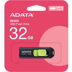 Adata Memory Cards & USB Flash Drives Adata 32gb uc300 type-c usb 3.2 gen 1 flash drive green 32 GB