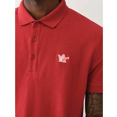 True Religion Tøj True Religion Men's Buddha Patched Logo Shirt Ruby Red Medium
