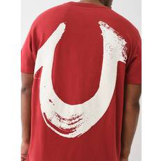 Red T-shirts True Religion Men's Painted Horseshoe Ruby Red Medium