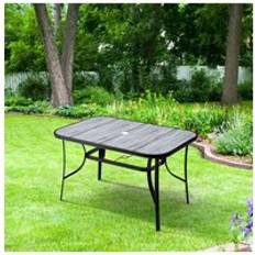 Living and Home Garden Rectangular Tempered Glass Coffee Table