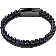 Pro MAX Lava Rock Stone Bracelets - Black/Tiger's Eye