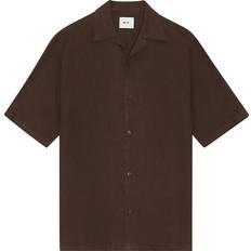 Herre - Hør - Kort ærme Skjorter NN07 Julio SS NO PKT 5706 Shirt, Cocoa