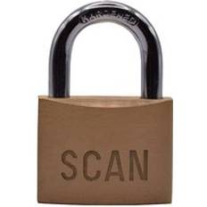 Security Scan Brass Padlock 50mm SCAPLB50