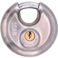 Security Scan Steel Disk Type Padlock 80mm SCAPLSS80DIS