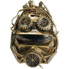 Science Fiction Heldækkende masker Kostumer Alien Steampunk Helm mit Gasmaske als Kostümzubehör