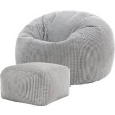 Beige Bean Bags ICON Kingston Classic Cord Bean Bag