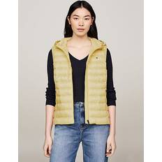 Tommy Hilfiger XXS Vests Tommy Hilfiger Curve Signature Tape Padded Lightweight Vest LEMON ZEST