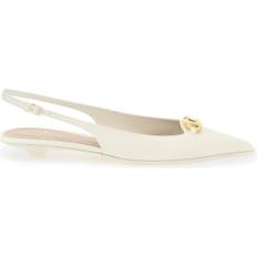 51 ½ - Weiß Ballerinas Valentino Garavani Slingback Vlogo Ballerina White