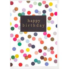 Polka Dots Cards & Invitations Caroline Gardner Caroline Gardner Dots Happy Birthday Card White