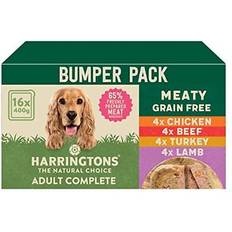 Harringtons Dogs Pets Harringtons grain free hypoallergenic wet dog food meaty pack 16x400g