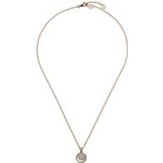 Gucci Necklaces Gucci Women's Interlocking 18ct Rose Gold Diamond Mother of Pearl Necklace Gold/Rose Gold/White