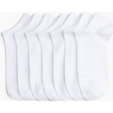 H&M Ladies White 7-pack trainer socks 6-8