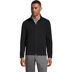 Lands' End XXL Outerwear Lands' End Men's School Uniform Full-Zip Mid-Weight Fleece Jacket Black Medium