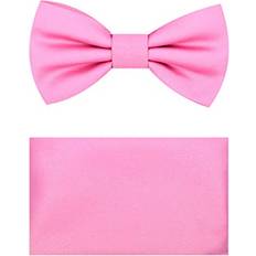 Girls Ties & Bow Ties Children's Clothing Oliver George Boys Bow Tie Handkerchief Set Pink-X