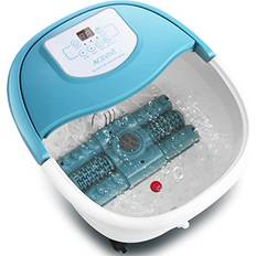 ACEVIVI Foot Spa with Heat and Massage and Bubble Jets with Motorized Rollers, Foot Bath Spa with Temp Control, Display Screen, Timer and Pedicure Stone, Multi-Modes Feet Water Massager