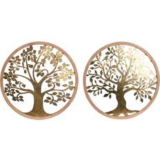 Gold Wall Decor Home ESPRIT Golden Natural Tree Cottage Wall Decor