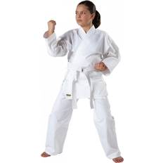 Uniformes de Artes Marciales Kwon Kimono karate girl Clubline Renshu Weiß Blanc