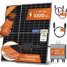 Solarway Solarway Balkonkraftwerk 1000W Solaranlage Steckerfertig WIFI Komplettset Photovoltaik Anlage 600/800W