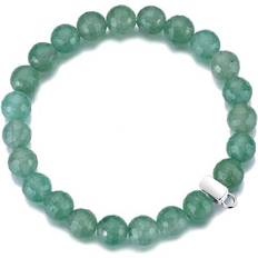 Aventurine Bracelets Faceted green aventurine gemstone charm stretch bracelet