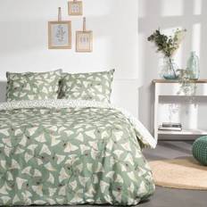 Linge de Lit Today Parure Lit Parure De Lit 240 x 220 cm - Coton (Imprimé 14.54) Housse de couette Vert (240x220cm)