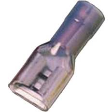 Intercable Fuld isoleret spademuffe blå 6,3x0,8 1,5-2,5mm2 100 stk