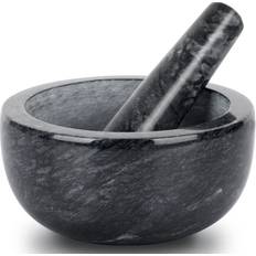 Tera Mortar Pestle Set Marble Crusher Spice Mill